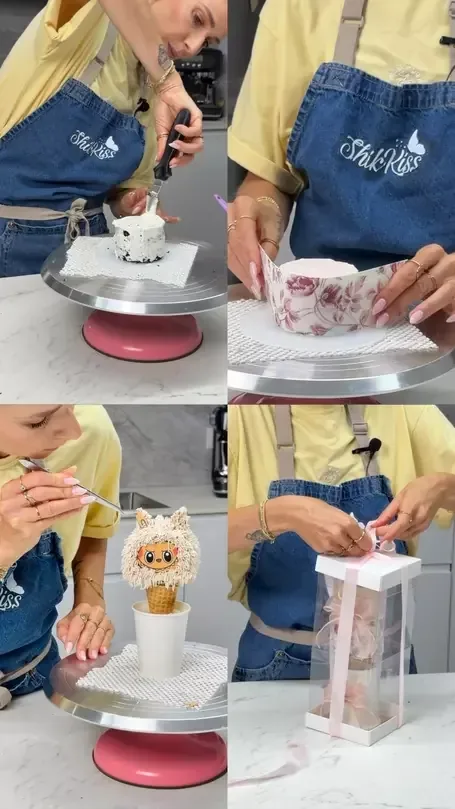Cone cake process